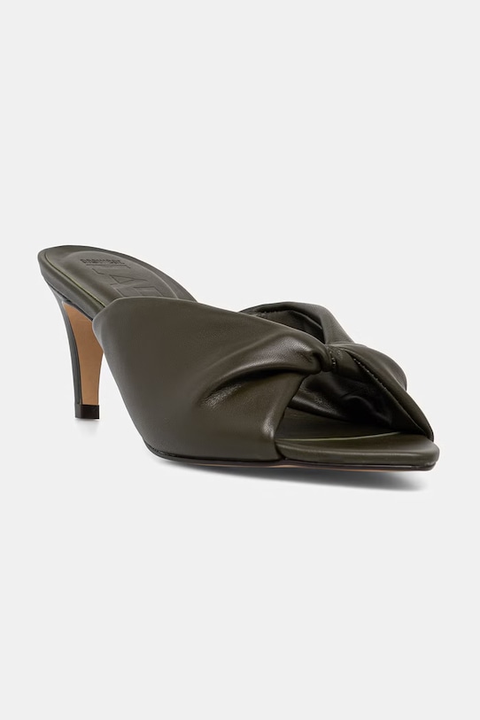 Παπούτσια Answear.LAB Σαγιονάρες σε μια καρφίτσα γυναικείες δερμάτινες 987003.bjk πράσινο