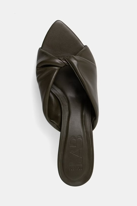 Answear.LAB Σαγιονάρες σε μια καρφίτσα γυναικείες δερμάτινες 987003.bjk πράσινο