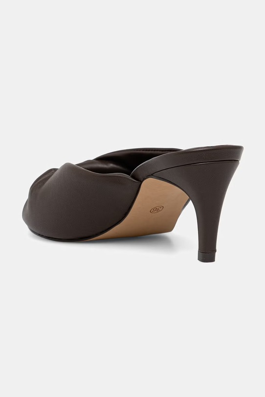 Answear.LAB σαγιονάρες Γυναικείες δερμάτινες καφέ 987003.bjk