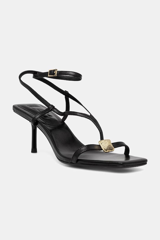 Obuwie Answear.LAB sandały na szpilce skórzane V2162-1-2.cjk czarny