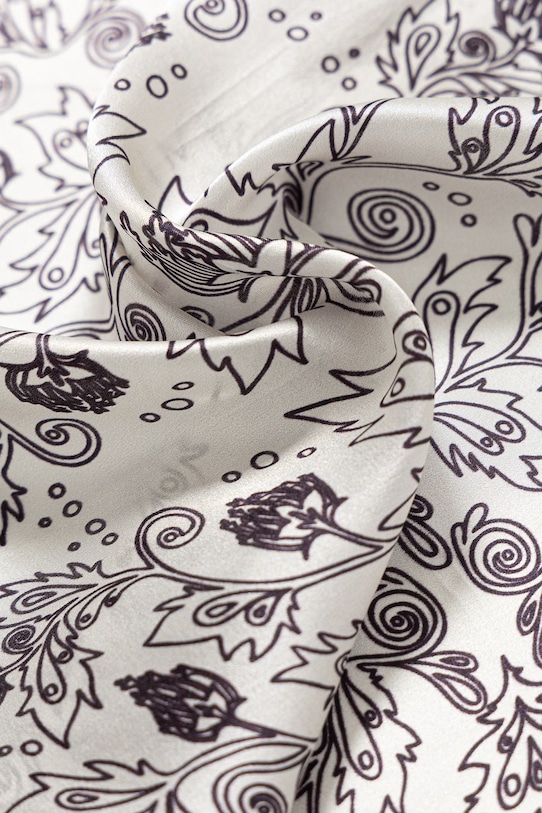 Αξεσουάρ Answear.LAB τετράγωνο μαντήλι γυναικείο μεταξωτό lab.wz.cjk μπεζ