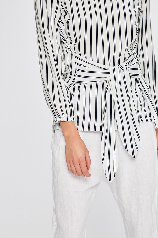 Answear.LAB - Blúzka Stripes Vibes biela WS18.BDD022