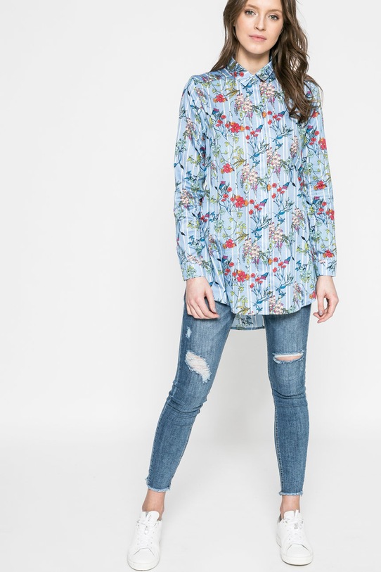 Oblečenie Košeľa Answear.LAB Wild Nature WS18.KDD012 modrá