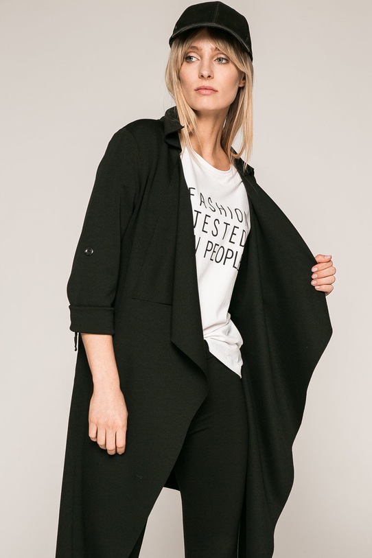 Answear.LAB - Kabát Wild Nature trencz čierna