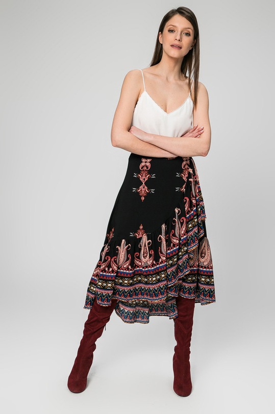 Answear.LAB - Sukňa LSKW491JAZZI čierna WS18