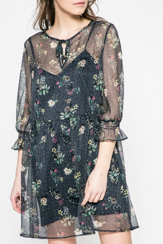 Answear.LAB - Šaty Wild Nature tmavomodrá WS18.SUD005