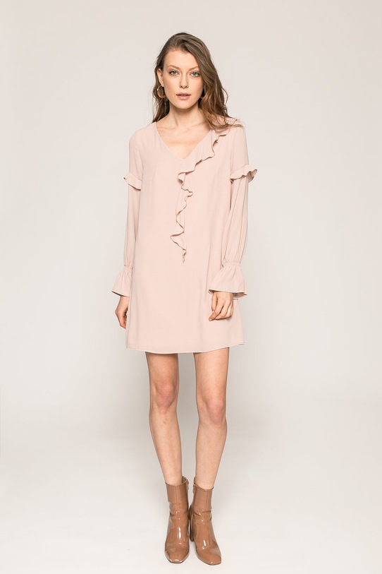 Answear.LAB - Šaty WS18.SUD024 béžová WS18