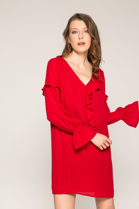 Answear.LAB - Šaty látka červená WS18.SUD024