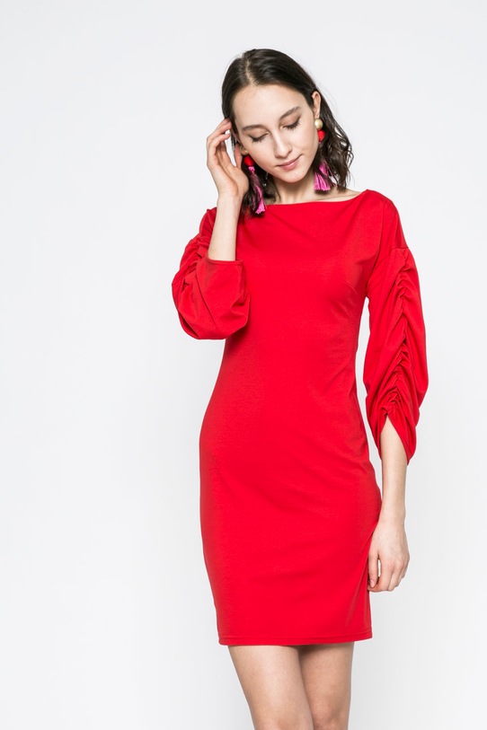 Answear.LAB - Šaty Sporty Fusion s elastanom červená WS18.SUD513