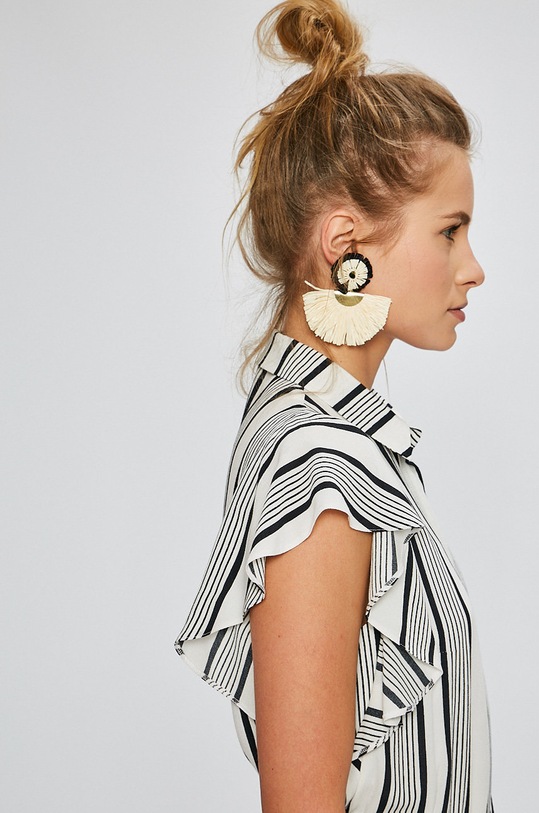 Answear.LAB - Šaty Stripes Vibes WS18.SUD557 biela WS18