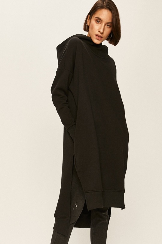 Answear Lab - Bluza z kapturem czarny WS20.BLD007