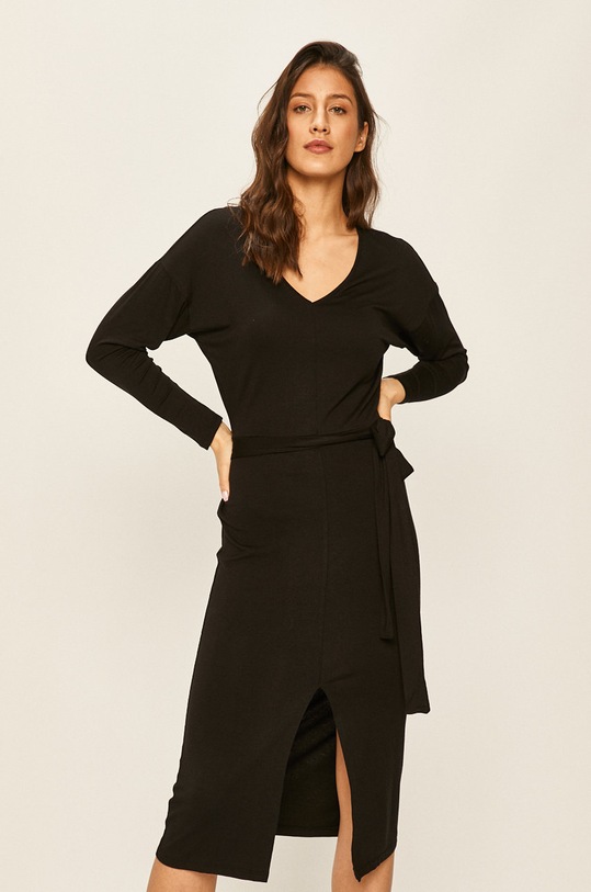 Answear Lab rochie midi negru WS20.SUD610