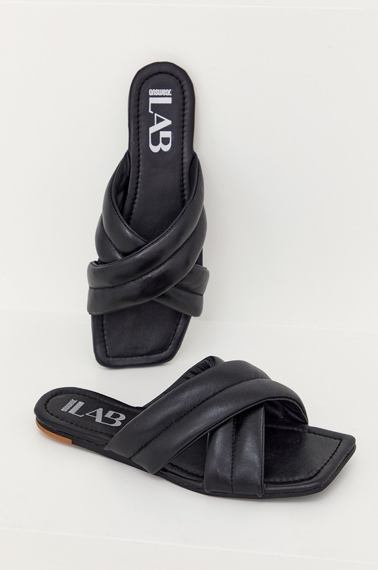 Answear Lab klapki skórzane HREXP2. czarny WS21