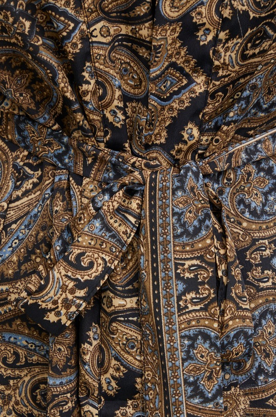 Answear Lab kimono jedwabne D6.K granatowy