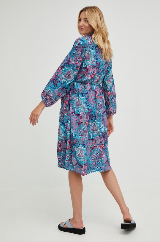 Ruházat Answear.LAB selyem kimonó D8.K sötétkék