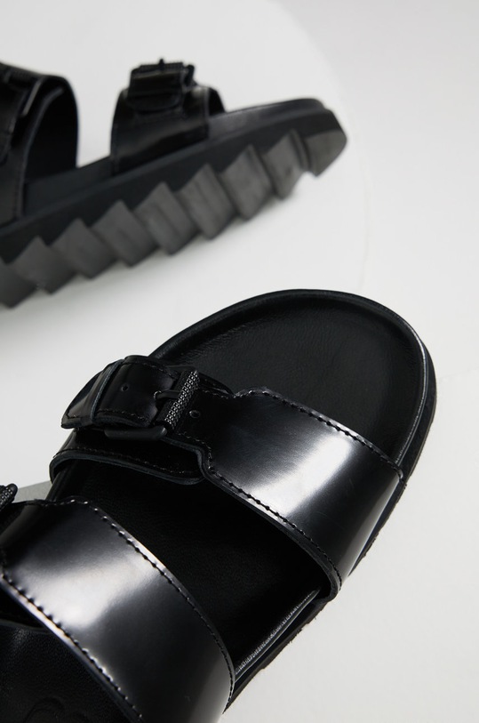 Obuwie Answear Lab klapki skórzane 73166.1.AJ czarny