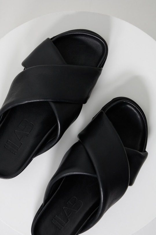 Answear Lab slapi de piele 74061.AJ negru WS22