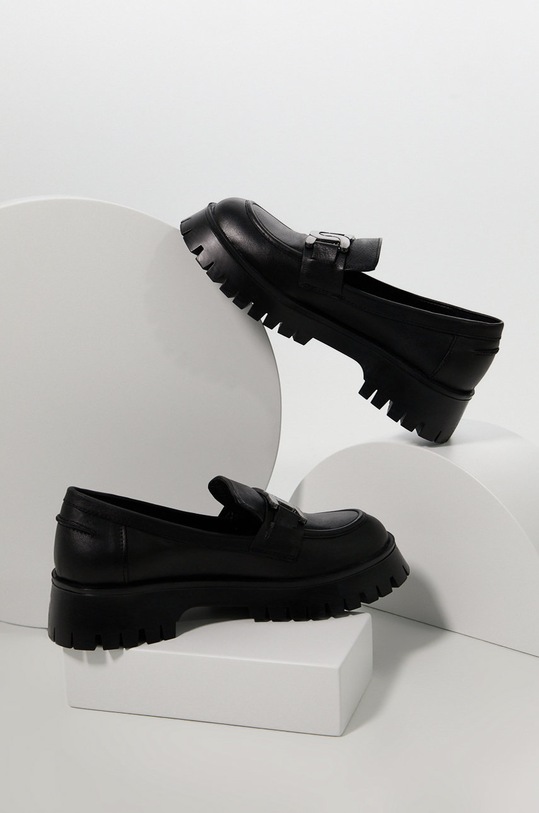 Answear Lab mokasyny skórzane answear.LAB X kolekcja limitowana NO SHAME 643.534.200.1.DB czarny WS22