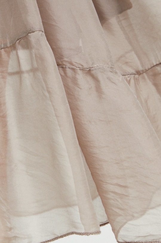 Answear Lab rochie de mătase 20692.1.3w bej