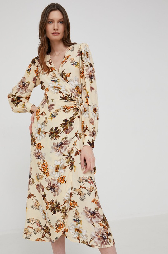 Odzież Answear Lab sukienka WS22.SUD126 beżowy