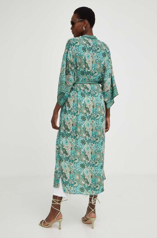 Ruházat Answear Lab selyem kimono D10.WK türkiz