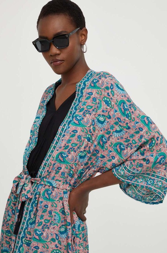 Шовкове кімоно Answear Lab рожевий D7.WK