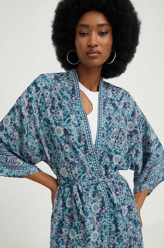 Hodvábne kimono Answear.LAB modrá D8.WK