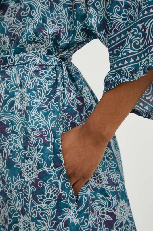 Hodvábne kimono Answear.LAB D8.WK modrá