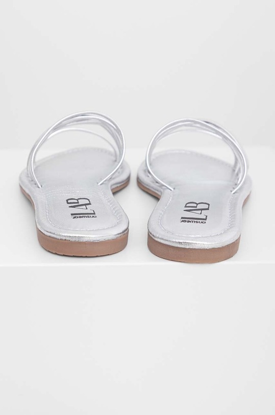 Answear Lab klapki skórzane srebrny DE4168.1.DB