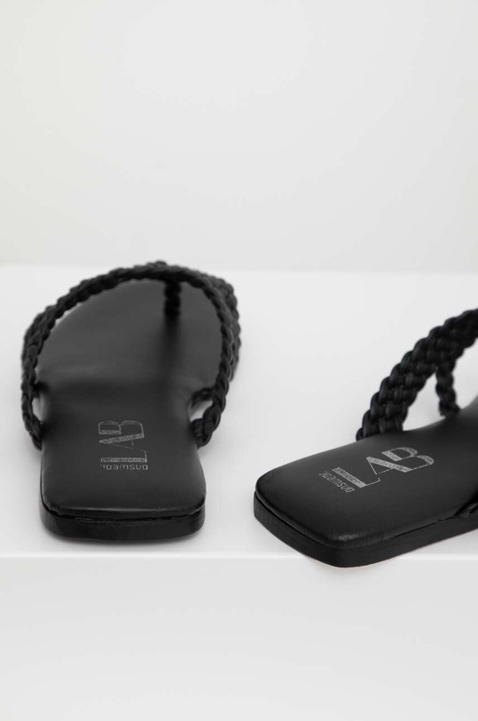 Кожаные вьетнамки Answear.LAB чёрный SC6671.DB