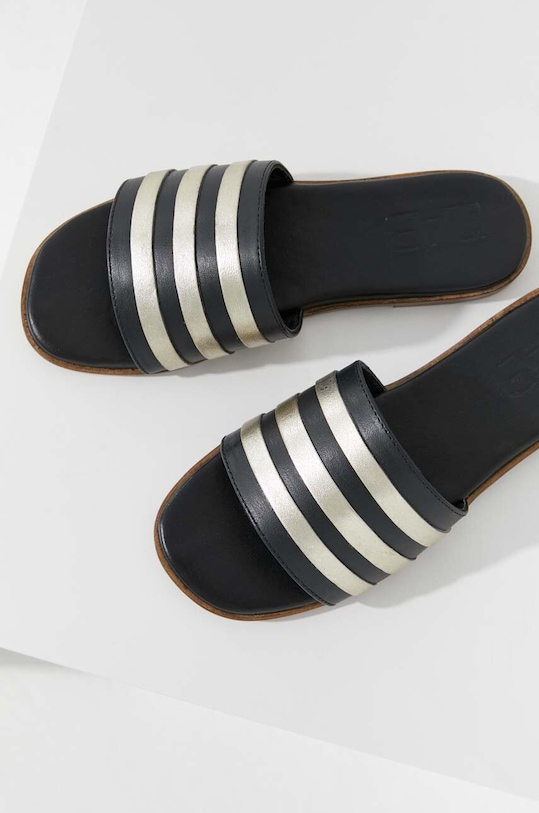 Obuv Kožené šľapky Answear.LAB 220282.DB zlatá