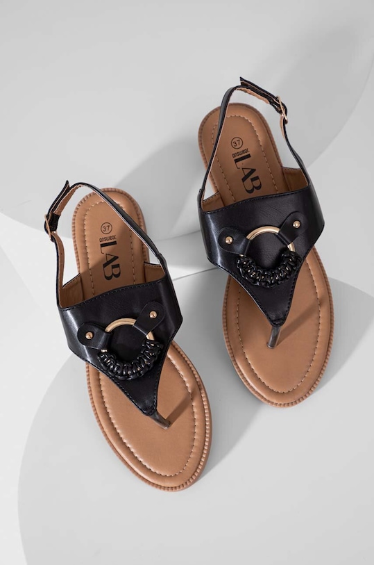 Answear Lab sandały imitacja skóry licowej czarny 2XK1080801.2100.DB