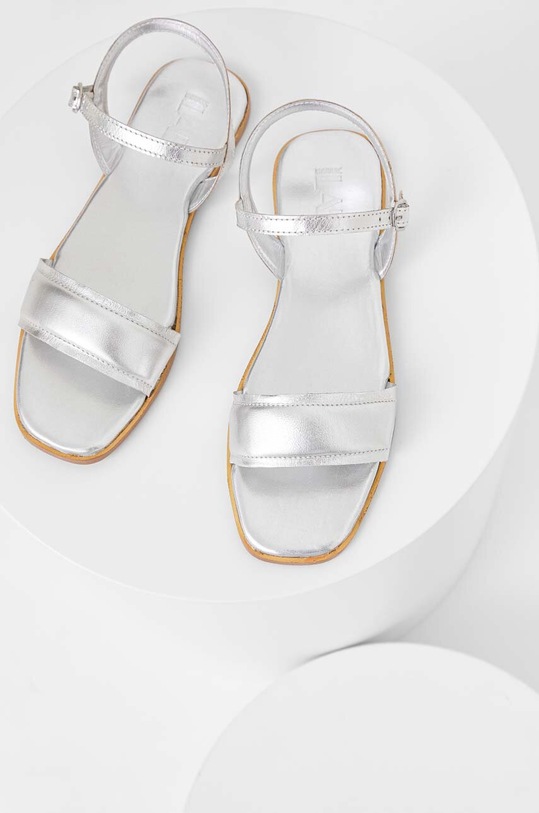 Answear Lab sandały skórzane 2022.280.1.DB srebrny WS23