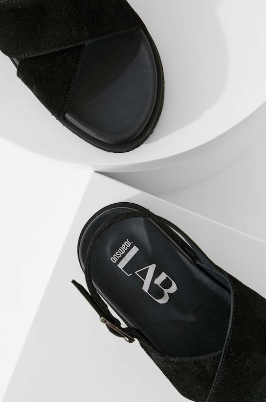 Obuwie Answear Lab sandały zamszowe 8861.AT czarny