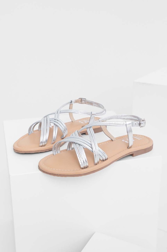 Answear Lab sandały skórzane DE4028.DB srebrny WS23