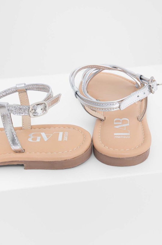 Obuwie Answear Lab sandały skórzane DE4028.DB srebrny