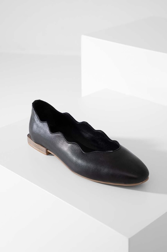 Answear Lab balerini de piele negru 1057.106.DB