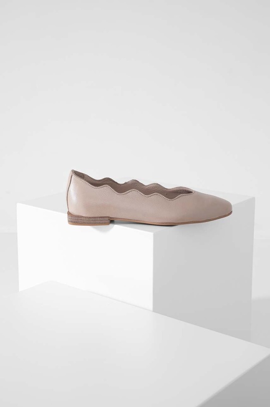 Answear Lab baleriny skórzane beżowy 1057.326.DB