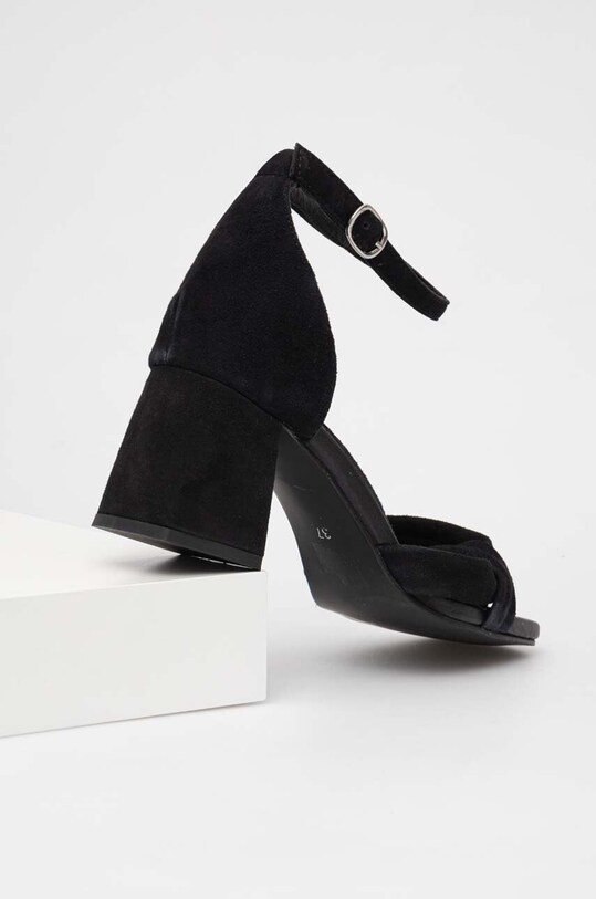 Scarpe Answear.LAB sandali in camoscio HR.220271.DB nero