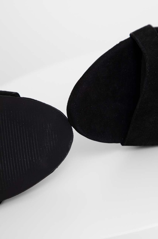 Answear Lab sandale din piele intoarsa negru 495.DB