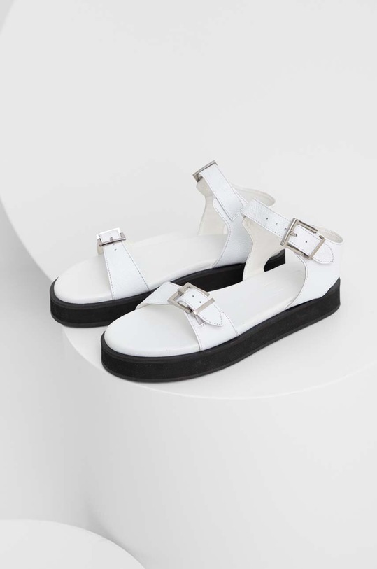 Answear Lab sandały skórzane 514.DB biały WS23