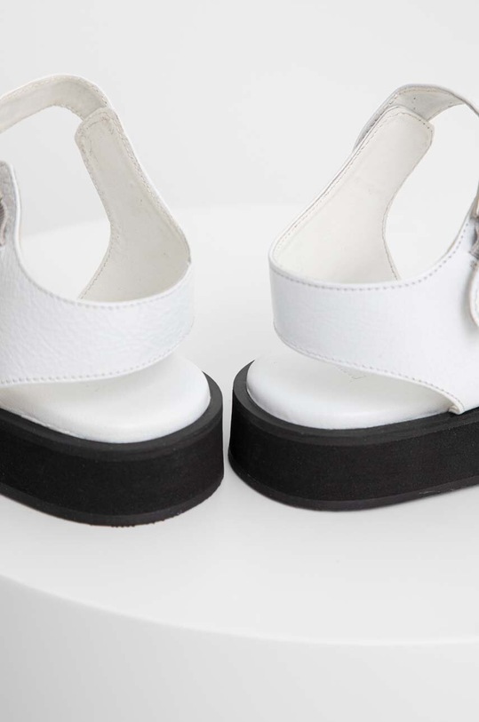 Answear Lab sandały skórzane biały 514.DB