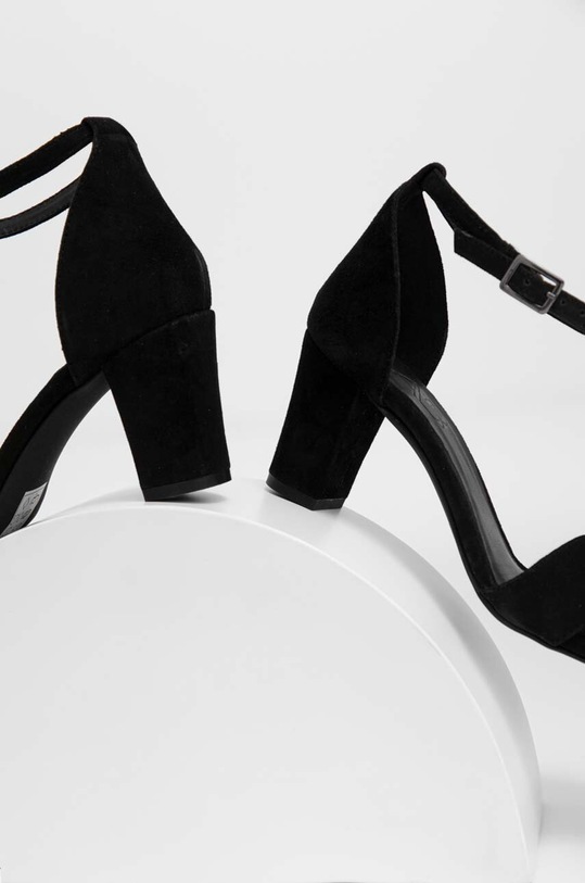 Замшевые сандалии Answear.LAB чёрный 527.DB