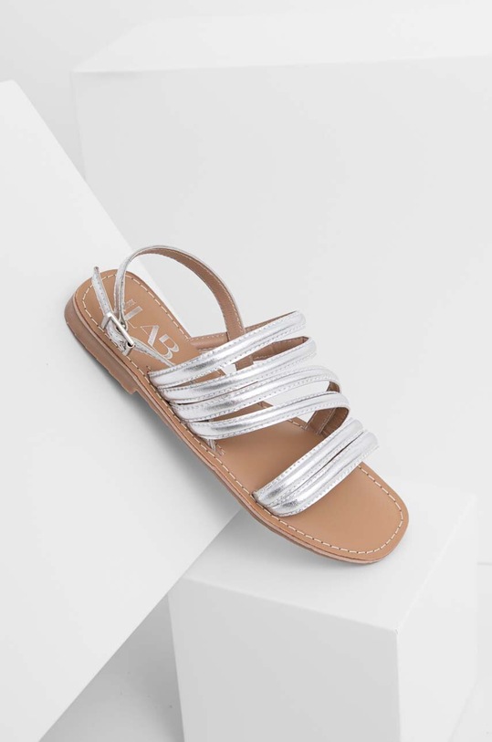 Answear Lab sandały skórzane SC2071.2.AT srebrny WS23