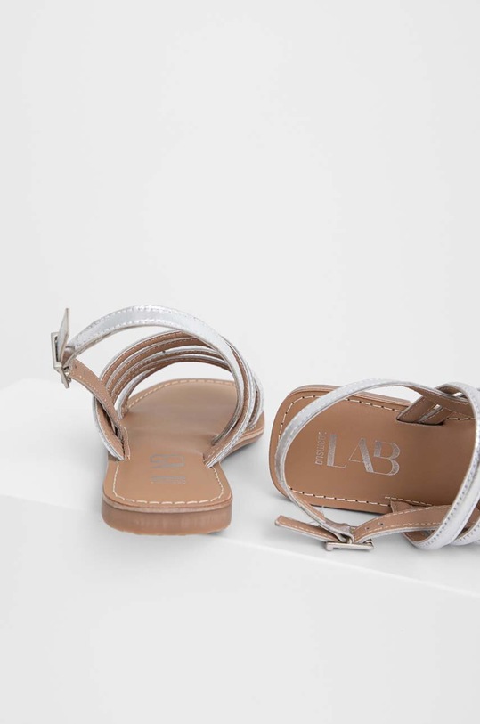 Answear Lab sandały skórzane srebrny SC2071.2.AT