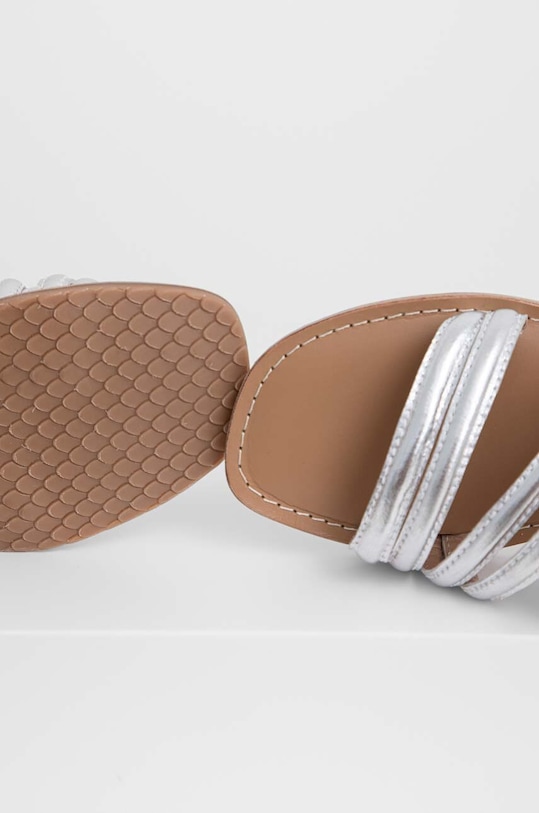 Answear Lab sandały skórzane SC2071.2.AT srebrny