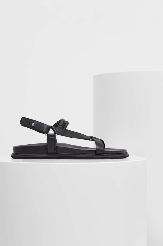 Δερμάτινα σανδάλια Answear.LAB 28806.DB μαύρο WS23