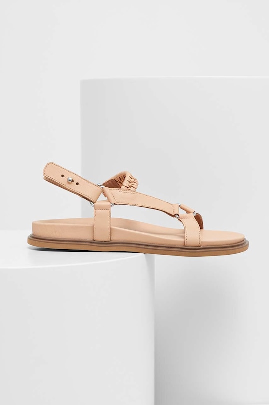 Answear Lab sandały skórzane 28806.1.DB beżowy WS23