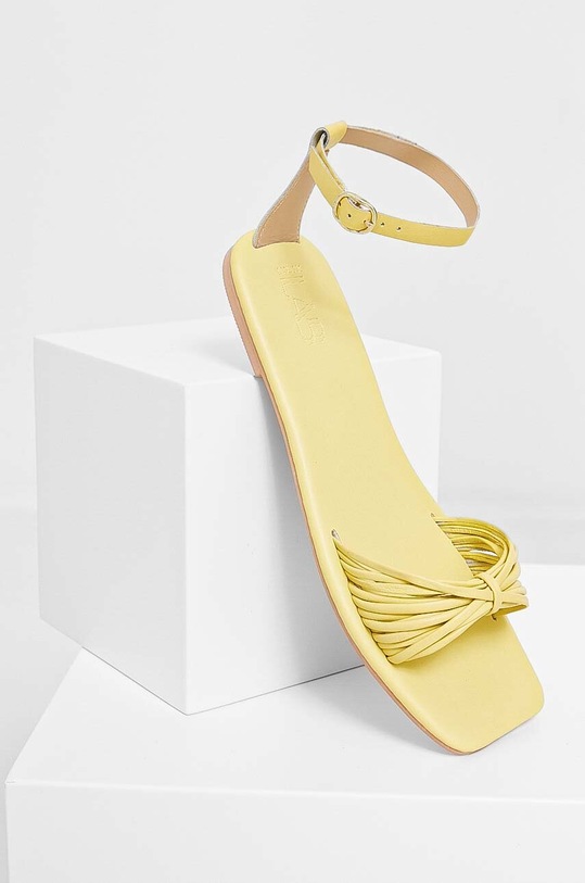 Answear.LAB sandali pelle fiore giallo 2022.29.AT