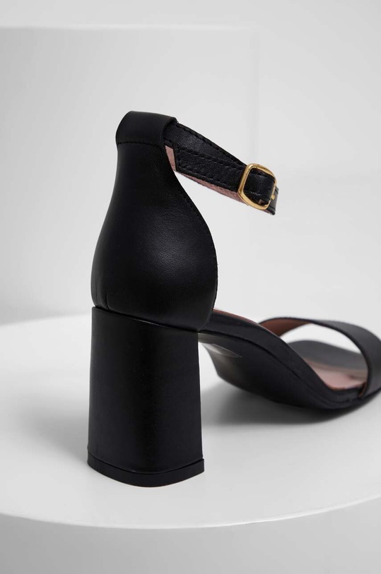 Obuwie Answear Lab sandały skórzane 62631.DB czarny